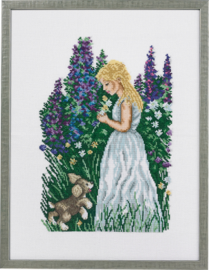 Дівчина з цуценям Girl w/puppy  14-366 Eva Rosenstand - Салон рукоділля