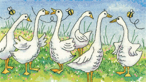 Пліткуваті гуси Gossiping Geese HC1299  Heritage Crafts - Салон рукоділля 