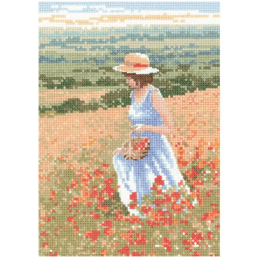 Poppy Girl Поле маків H649 Heritage Crafts - Салон рукоділля 