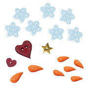 Комплект ґудзиків  "Family Snowfriends Banner Stoney Creek" BK550BP Stoney Creek Button Pack – купити